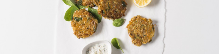 NZ Greenshell Mussel Zucchini Fritters with Lemon Herb Mayonnaise (Paleo, Gluten Free)